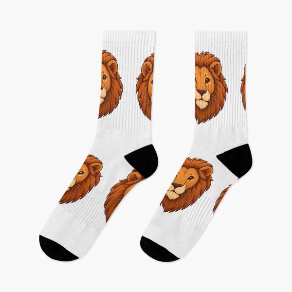Item preview, Majestic Cute Lion Face Illustration designed and sold by HiteshArt111.