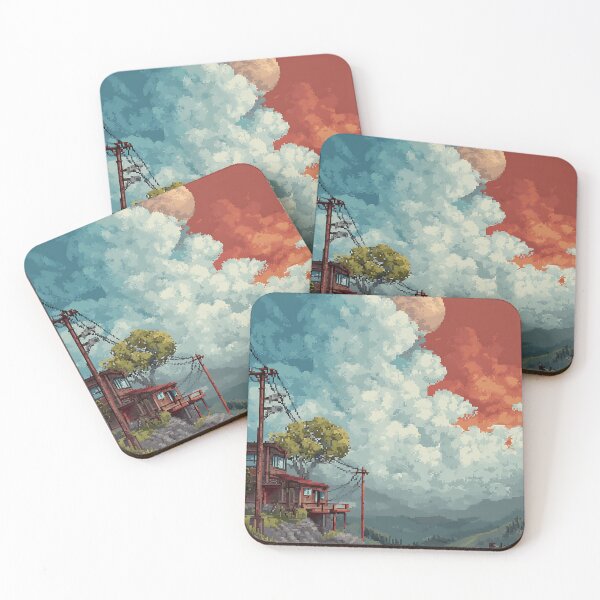Item preview, Minimal Pixel Art Landscape designed and sold by bapupa.