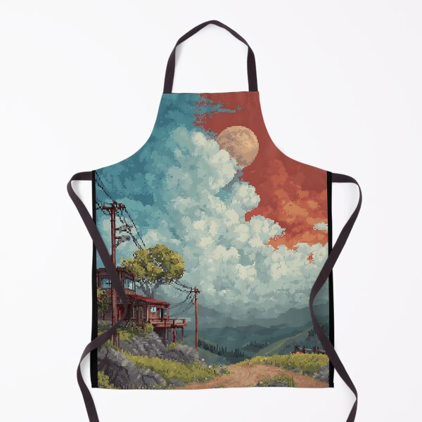 Item preview, Minimal Pixel Art Landscape designed and sold by bapupa.