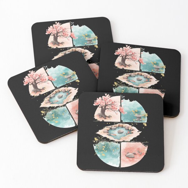 Item preview, Ikigai Zen Garden Watercolor Serenity designed and sold by ChicTrendz.