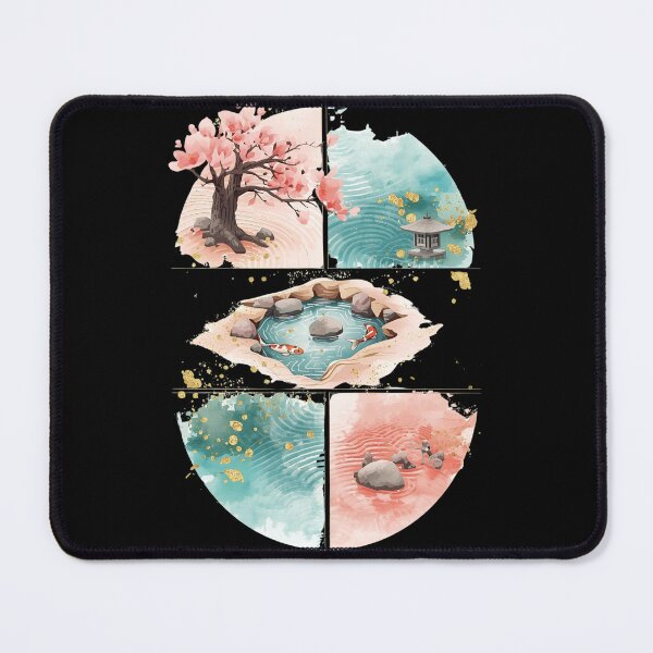 Item preview, Ikigai Zen Garden Watercolor Serenity designed and sold by ChicTrendz.