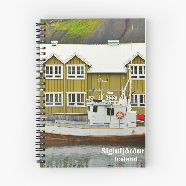 Item preview, Small fishing town in a narrow fjord - Siglufjordur, Iceland. Original photography designed and sold by studio838.