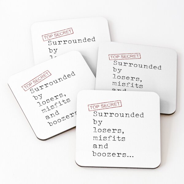 Item preview, Surrounded by Losers Misfits Boozers designed and sold by ABitOnTheSide.