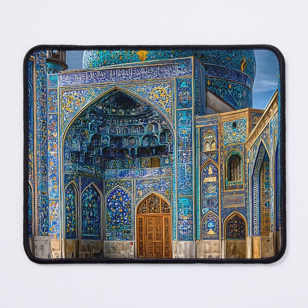 Item preview, Stunning Blue Mosque with Intricate Tile Work designed and sold by Artessie.