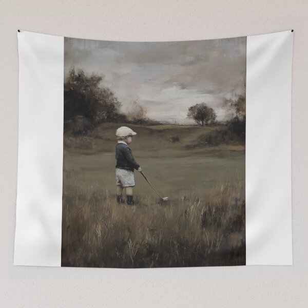 Item preview, Young Golfer on Grassy Field designed and sold by lautir.
