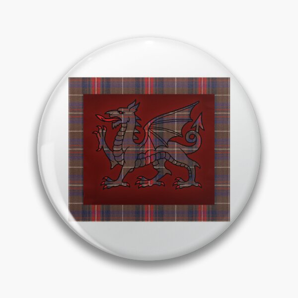 Item preview, ✨Griffiths Welsh Tartan – The Royal Line of Wales & y Ddraig Goch - the red dragon  designed and sold by WheelieGdArt.
