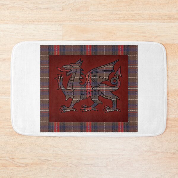 Item preview, ✨Griffiths Welsh Tartan – The Royal Line of Wales & y Ddraig Goch - the red dragon  designed and sold by WheelieGdArt.