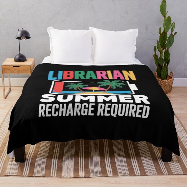 Item preview, Cute Librarian Summer Recharge Required Last day of School designed and sold by RoyTill0Art.
