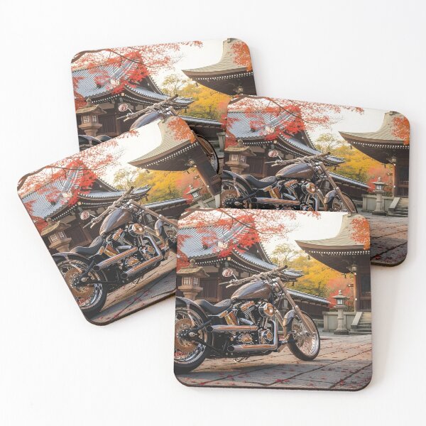 Item preview, Custom Cruiser Motorcycle in Autumn Temple designed and sold by MINE Design-Works.