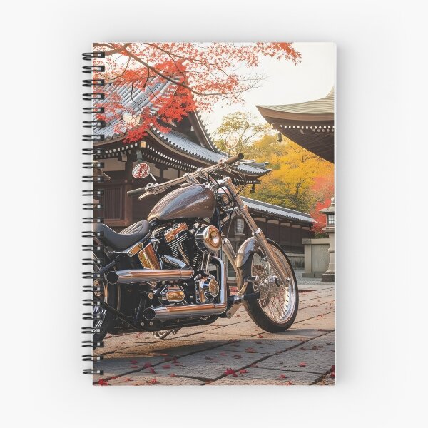 Item preview, Custom Cruiser Motorcycle in Autumn Temple designed and sold by MINE Design-Works.