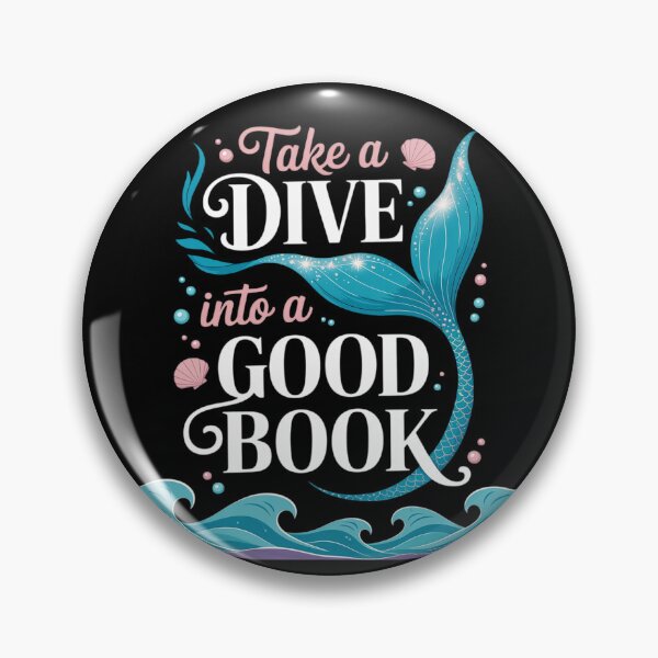 Item preview, Cute Mermaid Librarian Teacher Dive Into A Good Book Reading  designed and sold by RoyTill0Art.