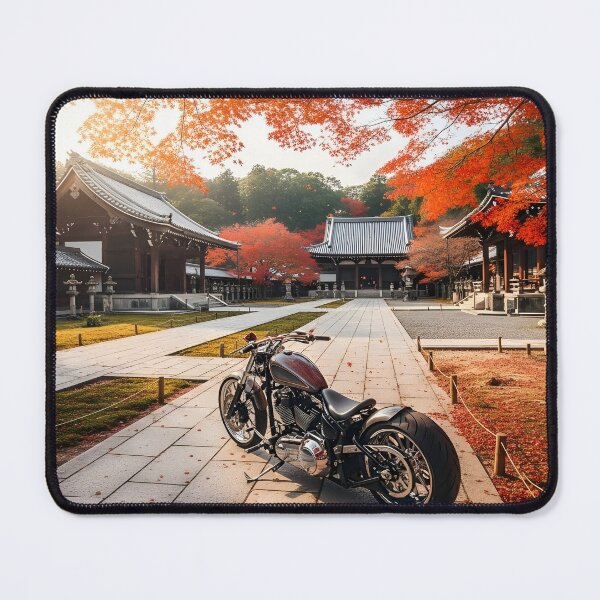 Item preview, Custom Cruiser Motorcycle in Autumn Temple designed and sold by MINE Design-Works.