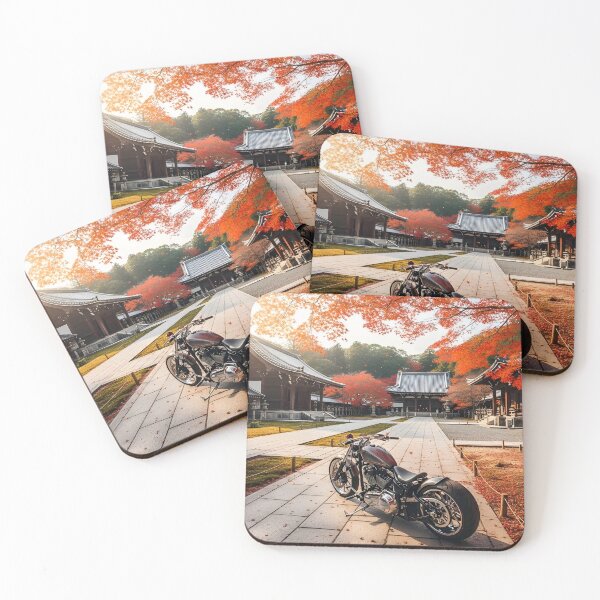 Item preview, Custom Cruiser Motorcycle in Autumn Temple designed and sold by MINE Design-Works.