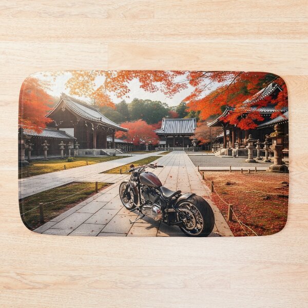 Item preview, Custom Cruiser Motorcycle in Autumn Temple designed and sold by MINE Design-Works.