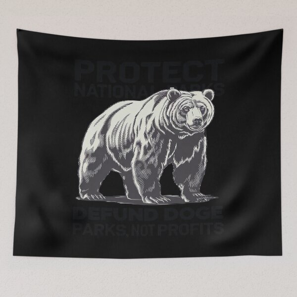 Item preview, Defund DOGE Support Not Profits Bear designed and sold by RoyTill0Art.