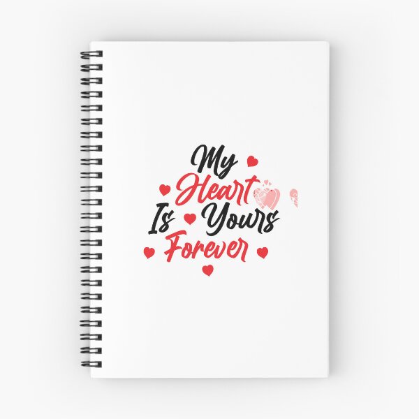 Item preview, My Heart Is Yours Forever – Romantic Typography Design” designed and sold by Fouziaart08.