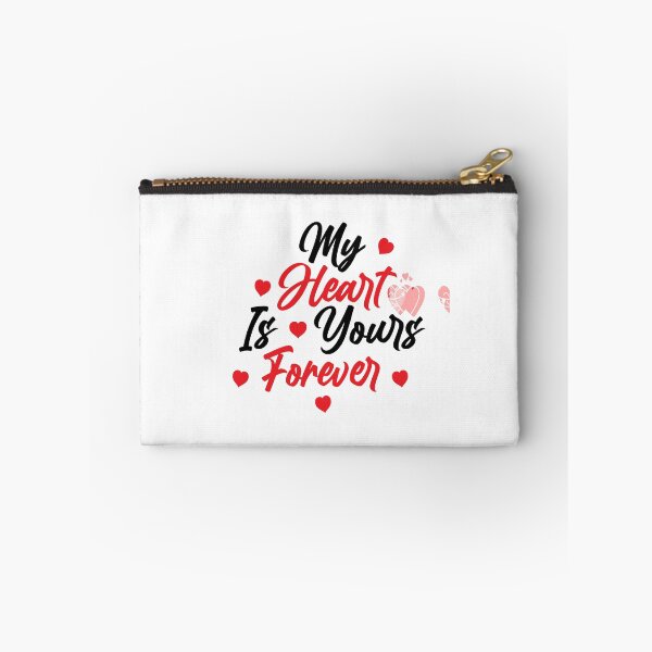 Item preview, My Heart Is Yours Forever – Romantic Typography Design” designed and sold by Fouziaart08.
