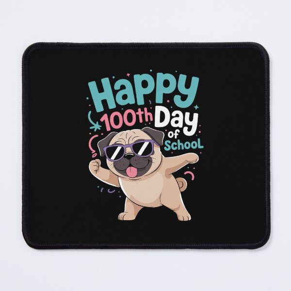 Item preview, Dab Pug Dog Pet Owner Kids Happy 100th Day Of School  designed and sold by RsFilsingerArt.