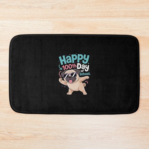 Item preview, Dab Pug Dog Pet Owner Kids Happy 100th Day Of School  designed and sold by RsFilsingerArt.