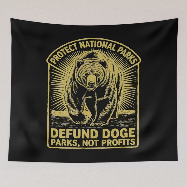 Item preview, Defund DOGE Support Not Profits Bear 1 designed and sold by RoyTill0Art.