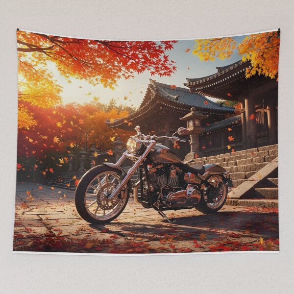 Item preview, Custom Motorcycle in Autumn Temple Light designed and sold by MINE Design-Works.
