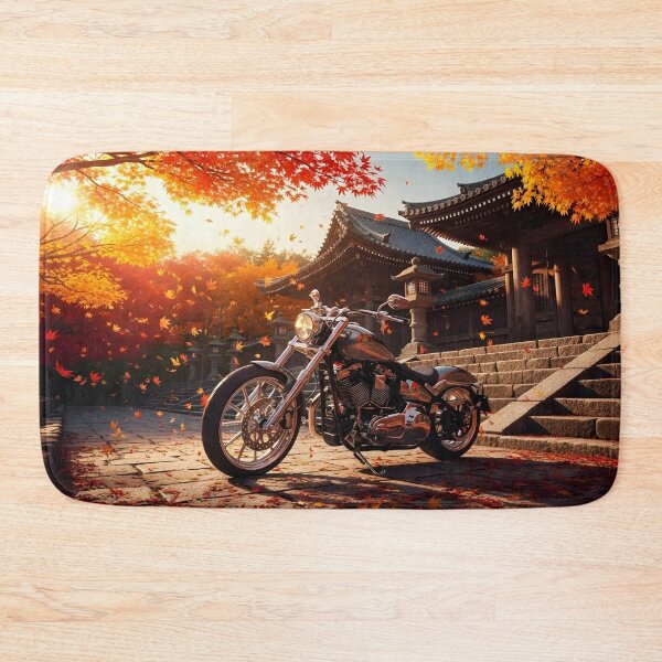 Item preview, Custom Motorcycle in Autumn Temple Light designed and sold by MINE Design-Works.