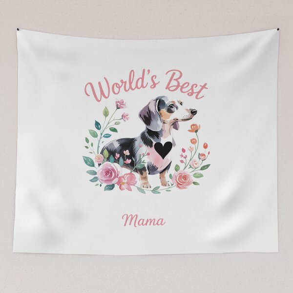 Item preview, Dachshund Mom Doxie Dog Owner Mother's Day Pet Mama Floral Men Women Kids  designed and sold by RsFilsingerArt.