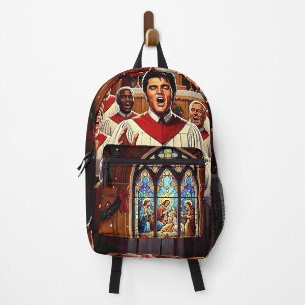 Item preview, Elvis Presley Christmas Choir Painting | The King Sings Gospel Holiday Art designed and sold by Art's Diner.