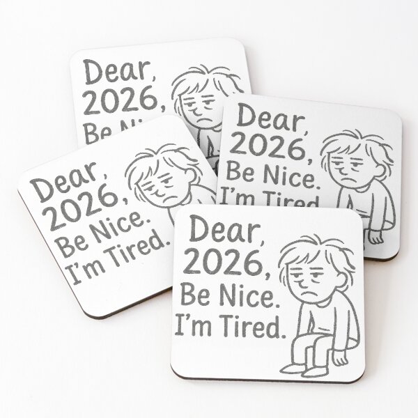 Item preview, Dear 2026 Be Nice I’m Tired – Funny New Year Meme designed and sold by PunchDrop.
