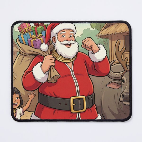 Item preview, Kayan Long Neck Santa Claus in Thai Village designed and sold by korandkan.