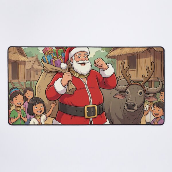 Item preview, Kayan Long Neck Santa Claus in Thai Village designed and sold by korandkan.