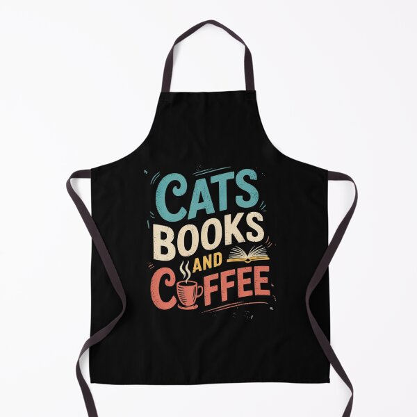 Item preview, Cats books and coffee Cafe Coffee Drinker  designed and sold by lilLilaBatArt.