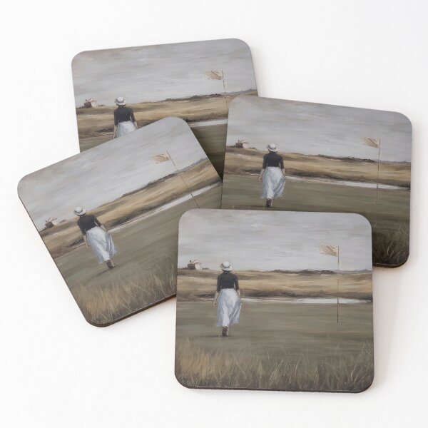 Item preview, Woman Walking Towards Golf Flag designed and sold by lautir.