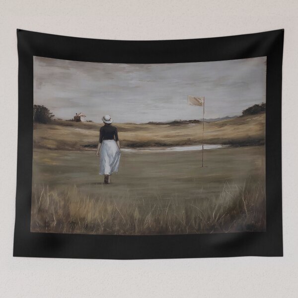 Item preview, Woman Walking Towards Golf Flag designed and sold by lautir.