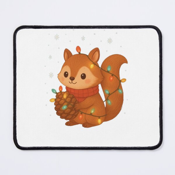 Item preview, Squirrel With Pinecone Lights designed and sold by PawsGiggles.