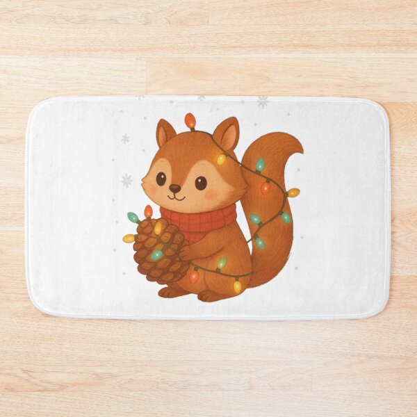 Item preview, Squirrel With Pinecone Lights designed and sold by PawsGiggles.