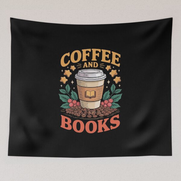 Item preview, Coffee & Books Lover Reading Book Lover Bookish Caffeinated  designed and sold by MicanCuteStore.