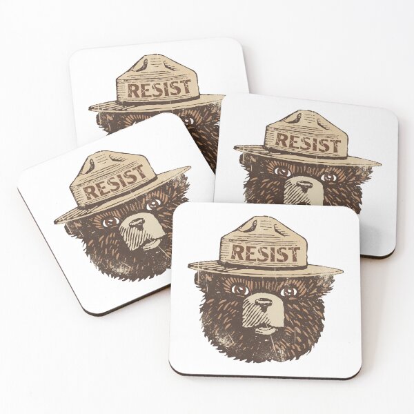 Item preview, Smokey Protect Our National Parks Bear Guardians Resist Fascism designed and sold by SkeletonsDanger.