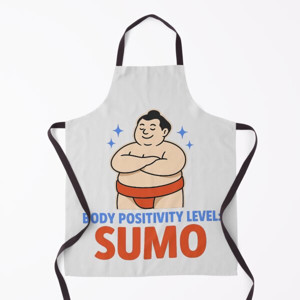 Item preview, Body Positivity Level: Sumo – Cute Confident Sumo Wrestler designed and sold by SidTastic .