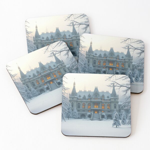 Item preview, Mystical Winter Castle – A fairytale castle bathed in the glamour of snow and a magical winter wonderland designed and sold by FotoworldEdel.