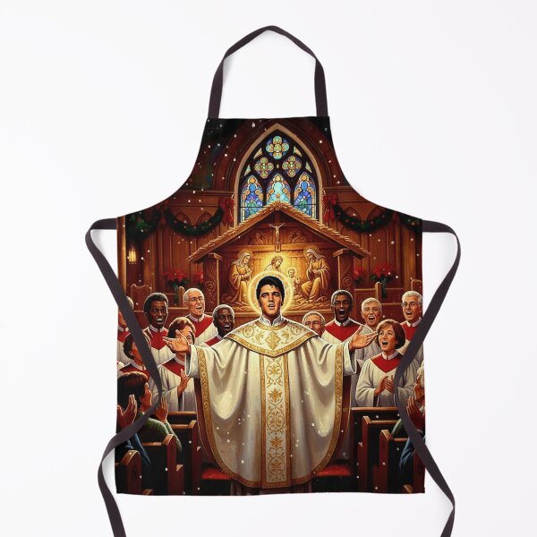 Item preview, The King's Midnight Mass - Elvis Liturgical Art designed and sold by Art's Diner.