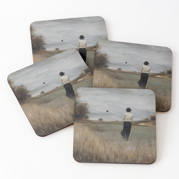 Item preview, Woman Golfing on a Cloudy Day designed and sold by lautir.