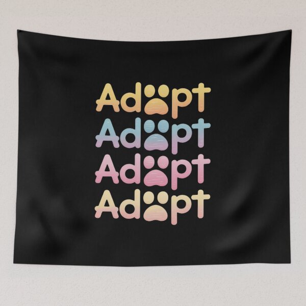 Aperçu de l'œuvre Promotion de l'adoption de chiens - Adoptez un animal de compagnie sauvé, Rainbow créée et vendue par RsFilsingerArt.