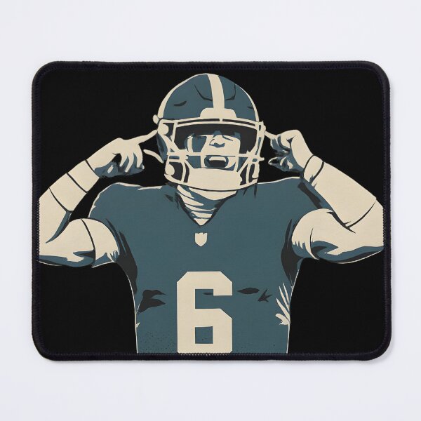 Item preview, Jaxson Dart #6 Duotone Print: NY Giants Rookie QB Fan Art – Vintage NFL Throwback Wall Decor for Big Blue Die-Hards & Tailgate Legends designed and sold by WAUZ.