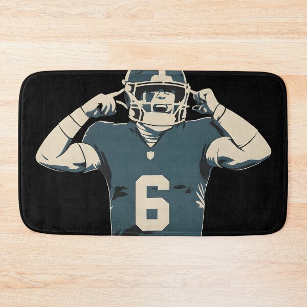 Artikelvorschau, Jaxson Dart #6 Duotone-Druck: Fan-Kunstwerk des Rookie-Quarterbacks der NY Giants – Vintage-NFL-Wanddeko für eingefleischte Giants-Fans und Legenden beim Football-Spiel entworfen und verkauft von WAUZ.
