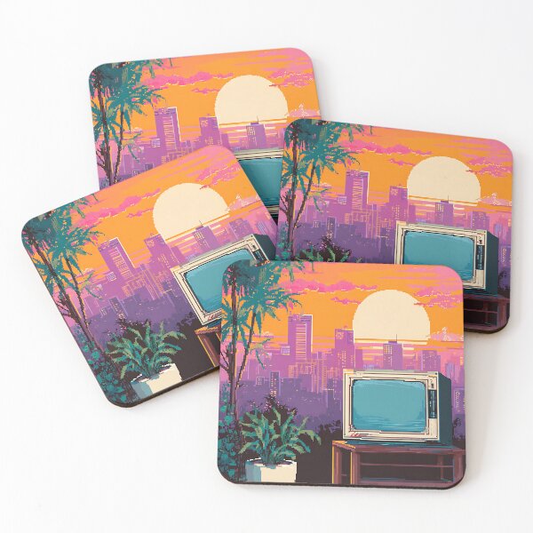 Item preview, Glitch Vaporwave Pixel Art designed and sold by bapupa.