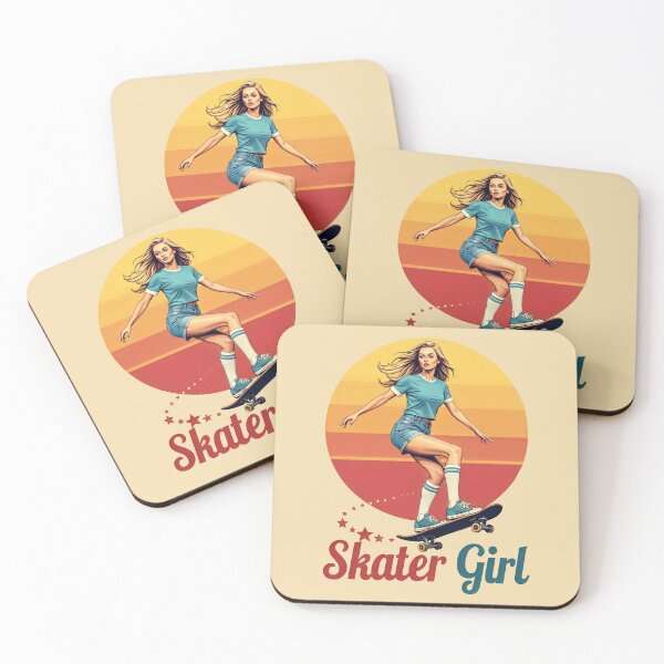 Item preview, Sunset Skater Girl on a Skateboard designed and sold by DigitalPartisan.