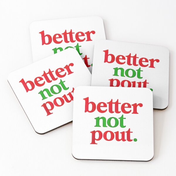 Item preview, Better not pout. Funny Santa Clause saying Christmas party designed and sold by URGlden.