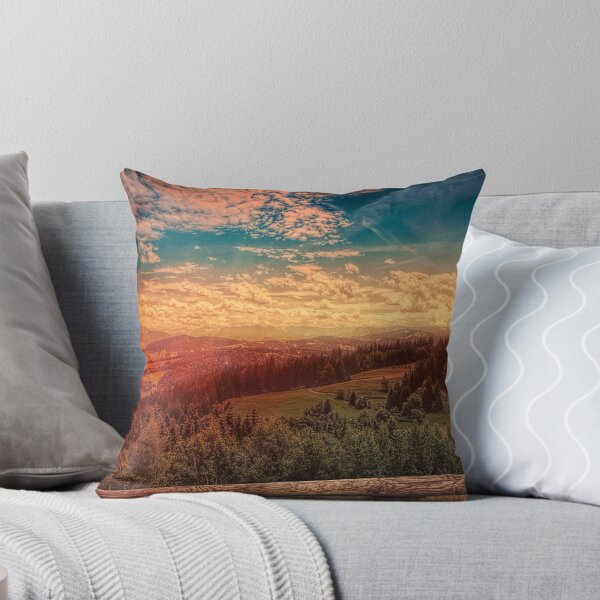 Item preview, Pine Trees Under Blue Sky during Golden Hour designed and sold by Ataqhin.