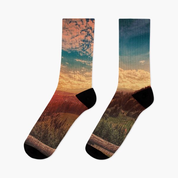 Item preview, Pine Trees Under Blue Sky during Golden Hour designed and sold by Ataqhin.
